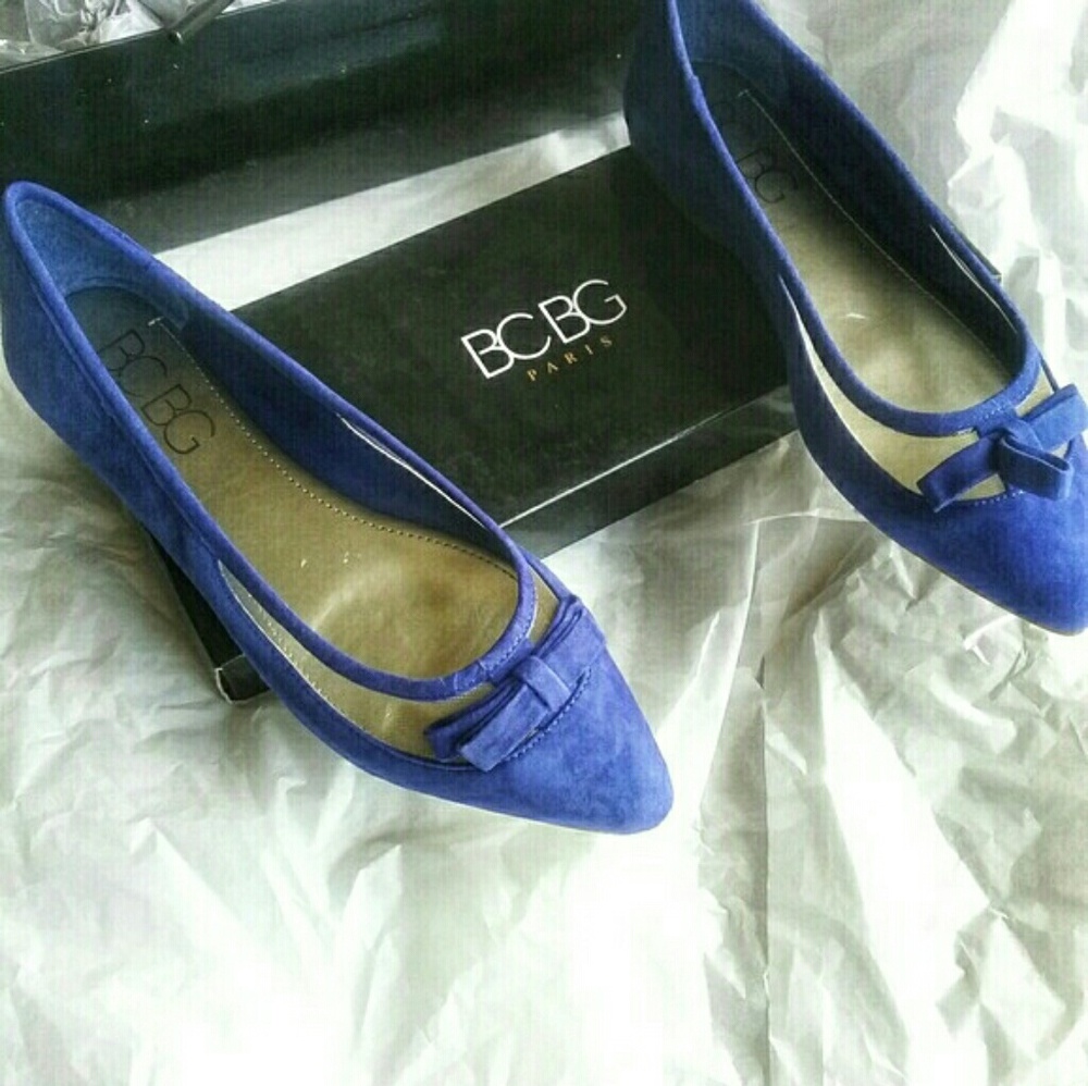 BCBGENERATION Women's Zarine Blue Suede Flats NIB - Picture 7 of 8